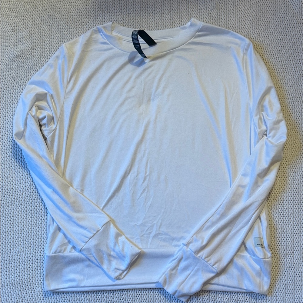 Vuori Woman’s White Long Sleeve Tee-small